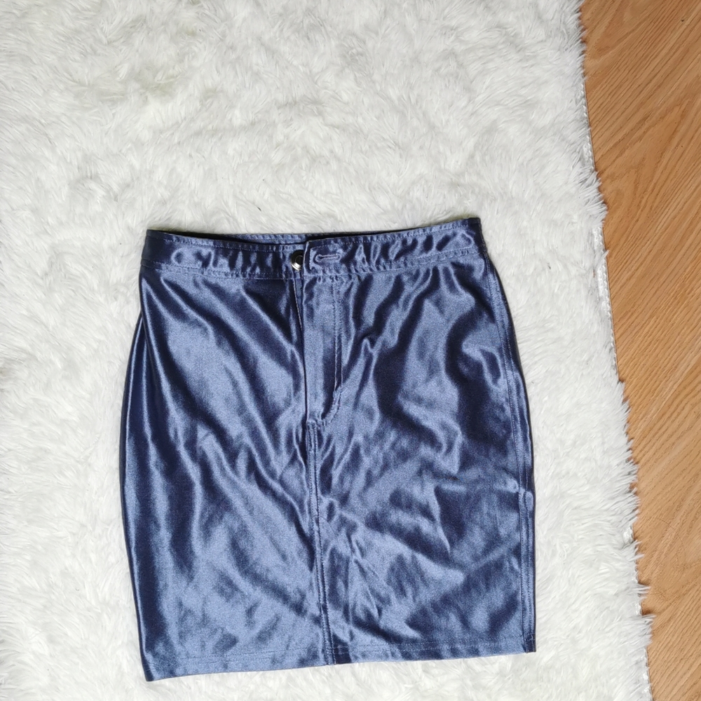 Shiny metallic glamorous skirt